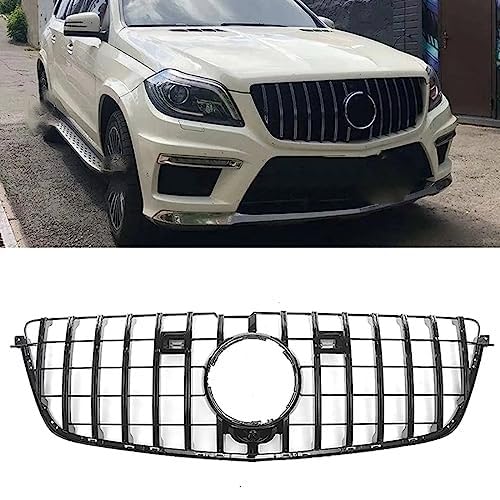 UNCLE LIAO Front Bumper Centre Grille for Mercedes Benz X166 GL Class GL500 GL550 GL63 2013-2015,Centre Grill Panel Grill for Exterior Accessories Grill Auto Parts.