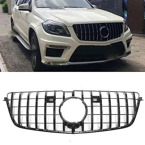 UNCLE LIAO Front Bumper Centre Grille for Mercedes Benz X166 GL Class GL500 GL550 GL63 2013-2015,Centre Grill Panel Grill for Exterior Accessories Grill Auto Parts.