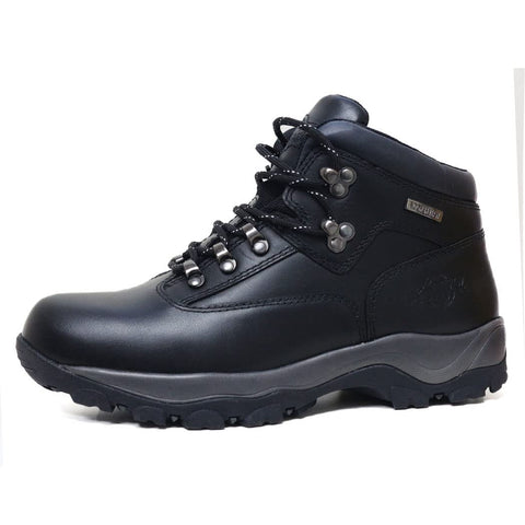 Northwest Territory Inuvik Men's Hiking/Walking Leather Waterproof High Rise Boots (Black Grey Blk, numeric_11)