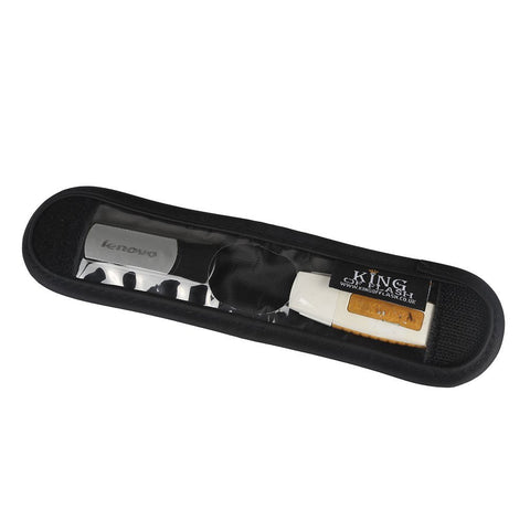 KING OF FLASH Portable Flash Drive Shuttle Carry Case, Black Case, Holds 2 USB Drives, Includes Keyring Hook