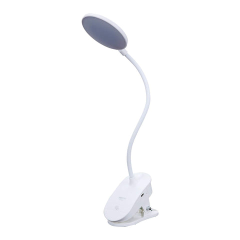 GEEPAS LED Desk Lamp | 1200 mAh Rechargeable Reading Lamp | Book Light with Clip | Touch Sensitive Control 3 Brightness Eye-Protect Night Light | Portable SMD LED Lamp for E-Reader | 2 Year Warranty
