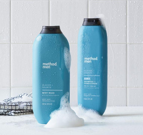 Method Men Body Wash, Glacier + Granite, Paraben and Phthalate Free, 18 fl oz (Pack of 1)