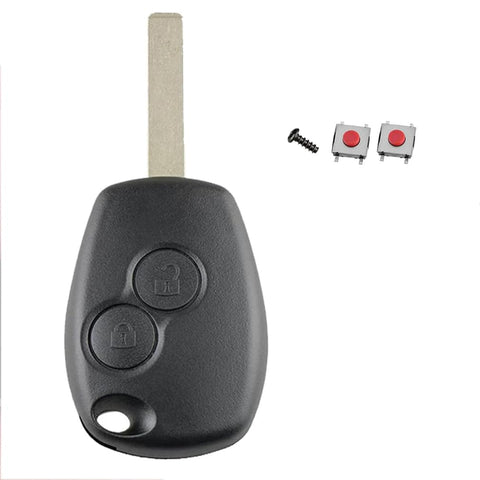 Key Fob Cover For Vauxhall Opel Vivaro B Movano For Renault Trafic Clio Master Kangoo Modus Dacia Duste Logan Sandero Key, 2 Buttons Car Key Case with VA2 Blade