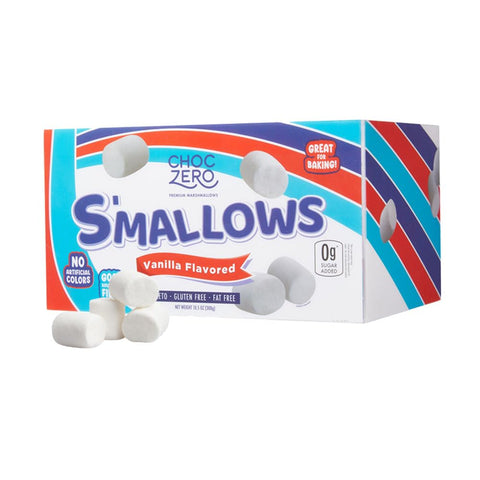ChocZero Sugar Free Marshmallows - Keto Marshmallow - Gluten Free, 0g Fat, Zero Sugars - Healthy Low Carb - 10.5 Ounce Bag