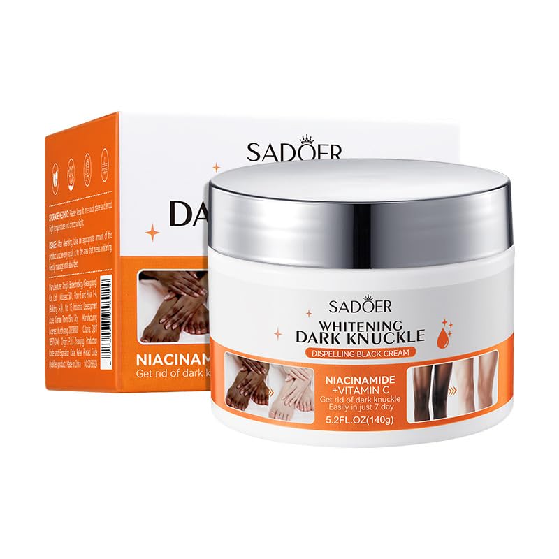paminify 5.2oz Dark Knuckle Whitening Cream,Skin Body Bleaching For Dark Knees and Elbows,Moisturizing Strong Joint Whitening Cream for Clavicle,Neck,Niacinamide Vitamin C Dark Spot Corrector Remover