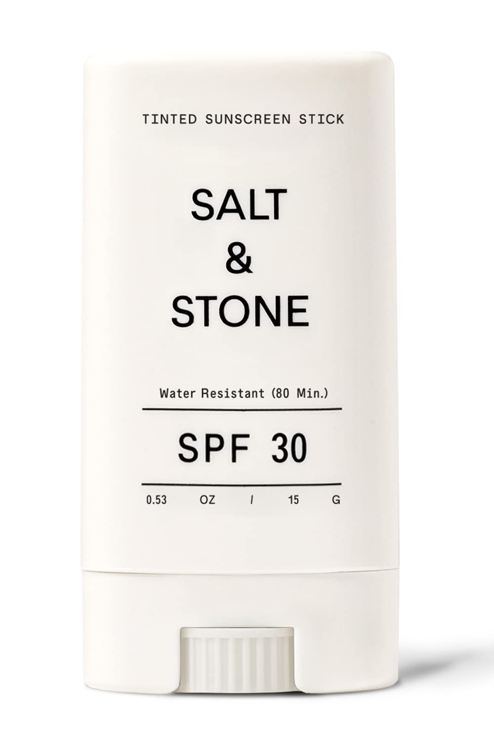 SALT & STONE SPF 30 Sunscreen Stick | Mineral Sunscreen Made with Non-Nano Zinc Oxide | Broad Spectrum Sun Protection | Water Resistant & Reef Safe | Cruelty-Free & Travel-Friendly (0.53 oz)