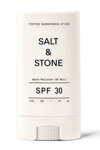 SALT & STONE SPF 30 Sunscreen Stick | Mineral Sunscreen Made with Non-Nano Zinc Oxide | Broad Spectrum Sun Protection | Water Resistant & Reef Safe | Cruelty-Free & Travel-Friendly (0.53 oz)