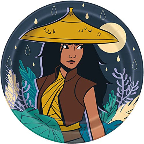 Unique RAYA and the Last Dragon Birthday Party Supplies Bundle Pack includes Lunch Plates - 16 Count