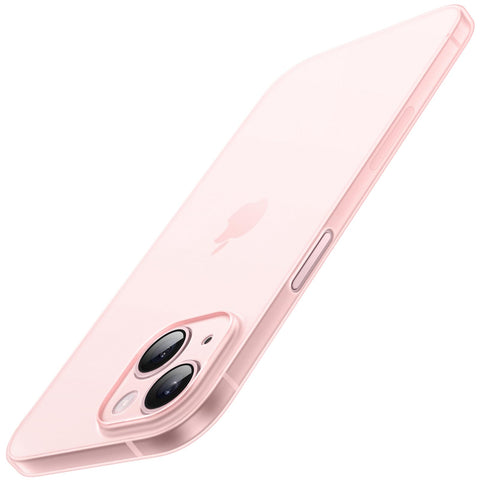 JETech Ultra Slim (0.35mm Thin) Case for iPhone 15 Plus 6.7-Inch, Camera Lens Cover Full Protection, Lightweight Matte Finish PP Hard Minimalist Case, Support Wireless Charging (Pink)