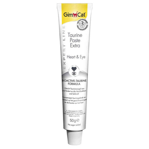 GimCat EXPERT LINE Taurine Paste Extra - This functional cat snack boosts heart function and vision - 1 tube (1 x 50 g)