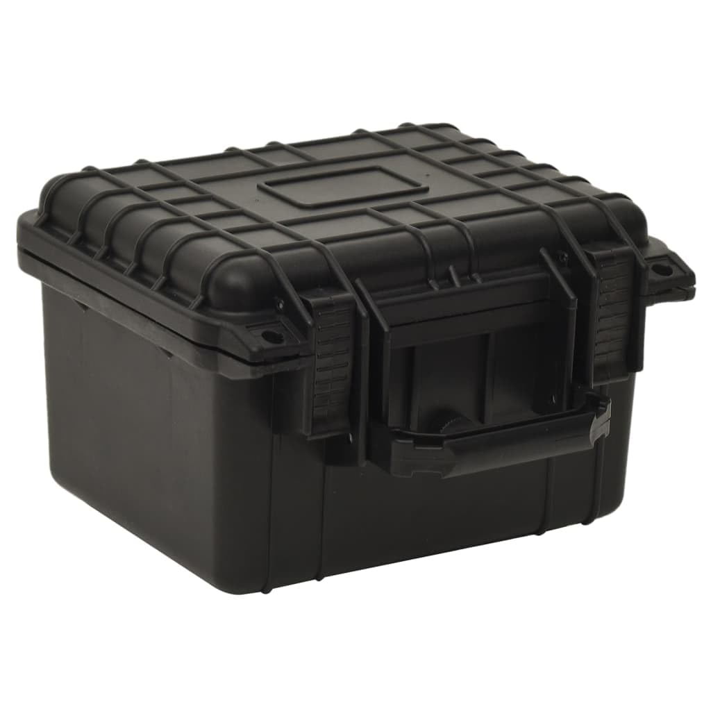vidaXL Portable Flight Case 10.6"x9.8"x7.1", Durable ABS and Polypropylene Construction, Black, With Polyurethane Foam for Added Protection