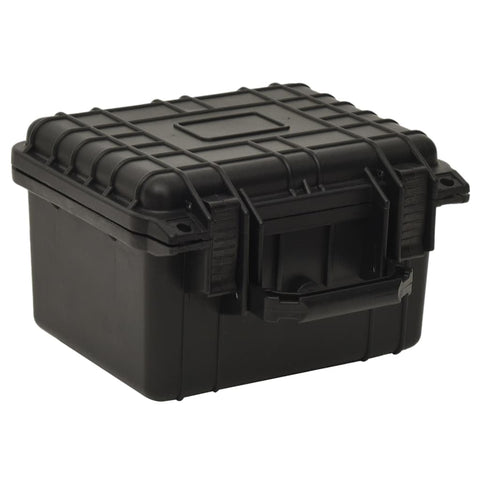 vidaXL Portable Flight Case 10.6"x9.8"x7.1", Durable ABS and Polypropylene Construction, Black, With Polyurethane Foam for Added Protection