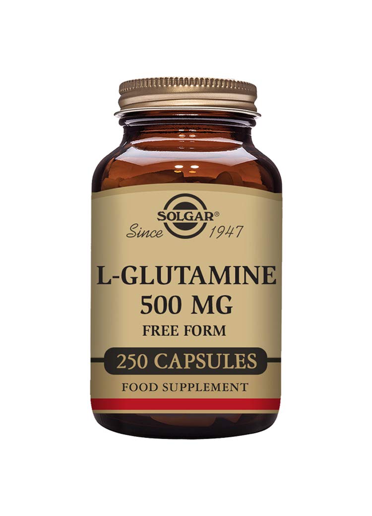 Solgar L-Glutamine 500 mg Vegetable Capsules - Pack of 250 - Fuel For Muscles - Supports An Active Healthy Lifestyle - Vegan and Gluten Free
