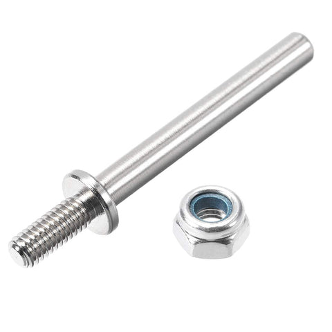 uxcell 5/32 Inch Diameter x 1.7 Inch Length Landing Gear Steel Axle Shaft Drive Axle with Nuts for RC Airplane - 2PCS