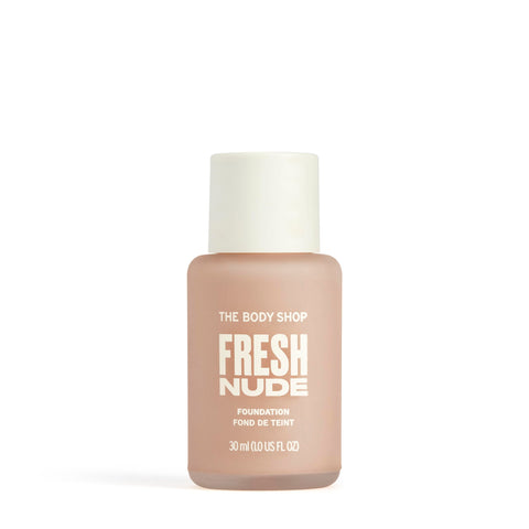 The Body shop Fresh Nude Foundation NATURAL LOOKING FINISH FOR 24HR MOISTURE, SUITABLE FOR SENSITIVE SKIN & DERMATOLOGICALLY TESTED (MEDIUM 2N)