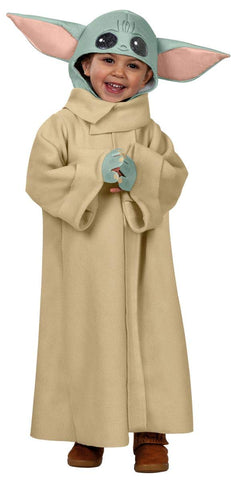 RUBIE'S Star Wars The Mandalorian The Child DÃ©guisement Officiel BÃ©bÃ© Yoda Official Baby Costume, Solid, beige, 5-6 ans-105 Ã  116 cm