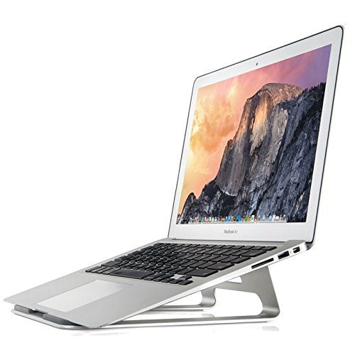 Thingy Club Simple Design Aluminum Laptop Stand for Apple MacBook Air & MacBook Pro and All other Laptops (Silver)