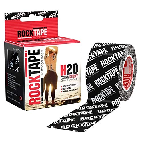 RockTape Unisex's Std Kinesiology Tape H2O Logo Black INTL