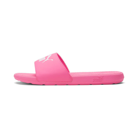PUMA Womens Cool Cat 2.0 Slide Sandal, KNOCKOUT PINK-PUMA Womens White, 9