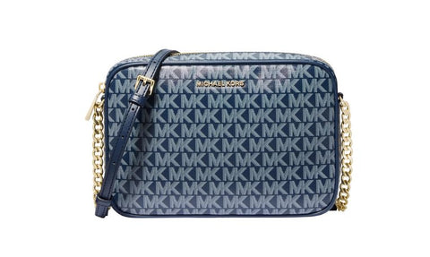 Michael Kors Jet Set Large East/West Crossbody Vanilla One Size (Navy)