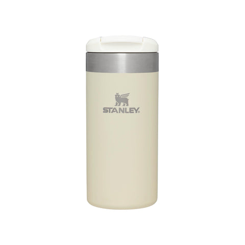 Stanley Aerolight Transit Travel Mug 0.35L - Keeps 4 Hours Hot - 6 Hours Cold - Dishwasher Safe - Leakproof - Car Cup Holder Compatible - Insulated Coffee Cup - Cream Metallic