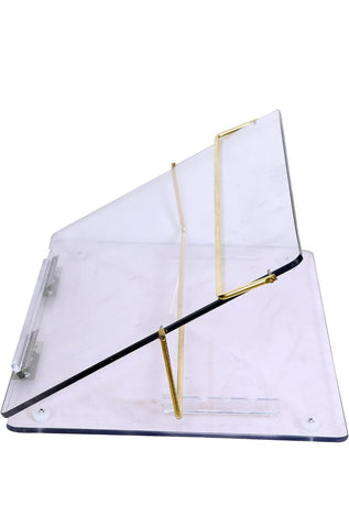 READAT (Make in India) Acrylic Table TOP (PS Sheet) Elevator Small Size 16 * 12 INCHES in 7MM Thickness in Transparent/Clear Sheet with Fully Height Adjustable