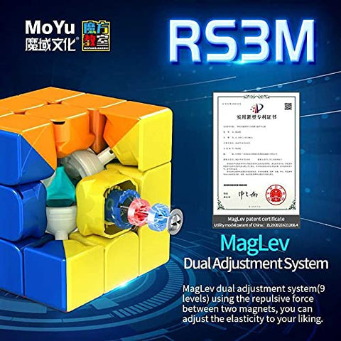 Cuberspeed Moyu rs3m Maglev 2021 Flagship 3x3 stickerless Maglev Magnetic Speed Cube moyu rs3 m 2021 Flagship Magnetic Speed Cube