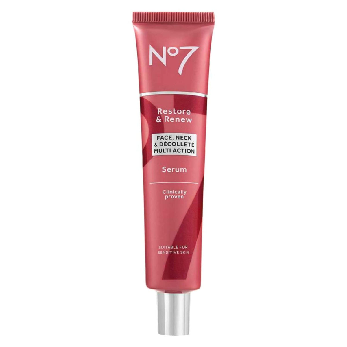 No7 Restore & Renew FACE, NECK & D?COLLET? MULTI ACTION Serum 75ml