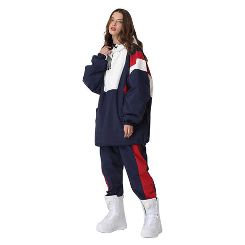 SEARIPE Women Ski Jacket and Pants Set Couples Windproof Ski Suits Mens Waterproof Two Piece Snowsuits for Winter Sports, T63blue, Large