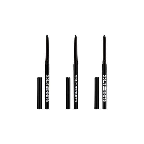 Glimmerstick Lift Eye Liner - Emerald (Pack Of 3), Lasting all day long; Eyeliner that does not run, smear or smudge, Water-resistant formula, Does not require a twist-and-turn sharpener.