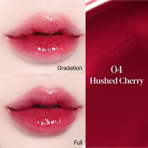 Espoir Couture Lip Tint Glaze #4 Hushed Cherry 0.19oz | Volumizes & High-Shine Lip Plumper | Long-Lasting Vibrant Color | Thickening radiance Lip Stain | Tinted Lip Moisturizer | Korean Lip Makeup