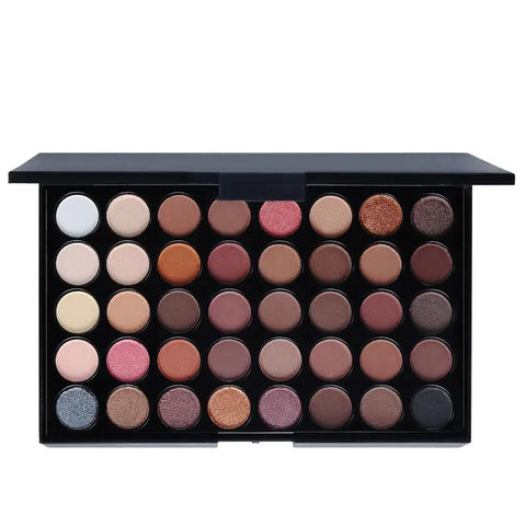 40 Colors Eye Makeup Palette, Matte Shimmer Metallic Eyeshadow Palette