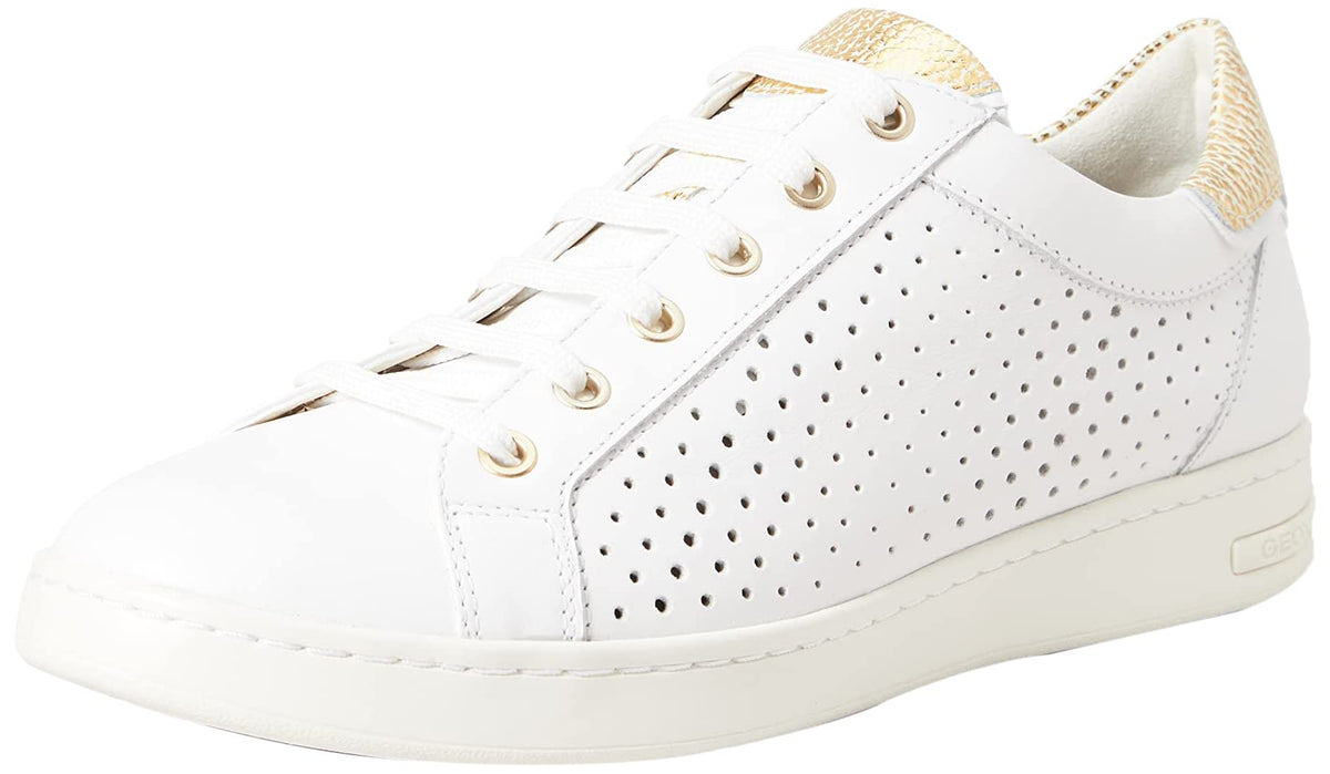 Geox Women's Low-Top Sneakers, White Gold, 10