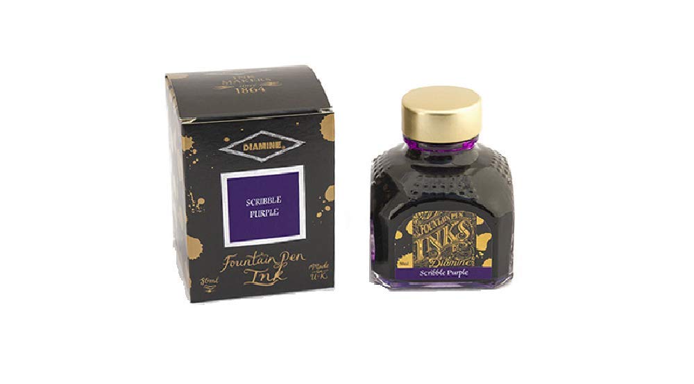 Diamine Fountain Pen Ink 80ml - Scribble Purple