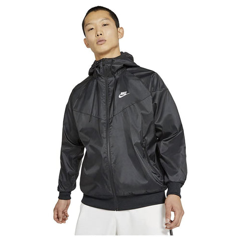 Nike Sportswear Windrunner Men's Hooded Jacket (US, Alpha, X-Large, Regular, Regular, Black/White)