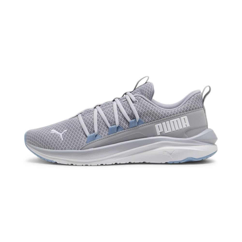 PUMA Mens Softride One4all Cross Trainer, Gray Fog-PUMA Mens White-Zen Blue, 7