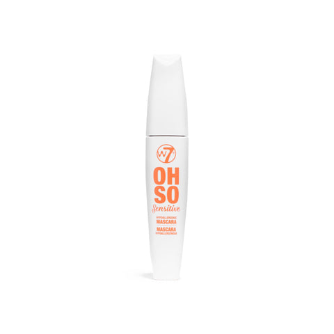 W7 Oh So Sensitive Hypoallergenic Mascara - Black Mascara For Sensitive Eyes With Vitamin E - Vegan - 2 Pack