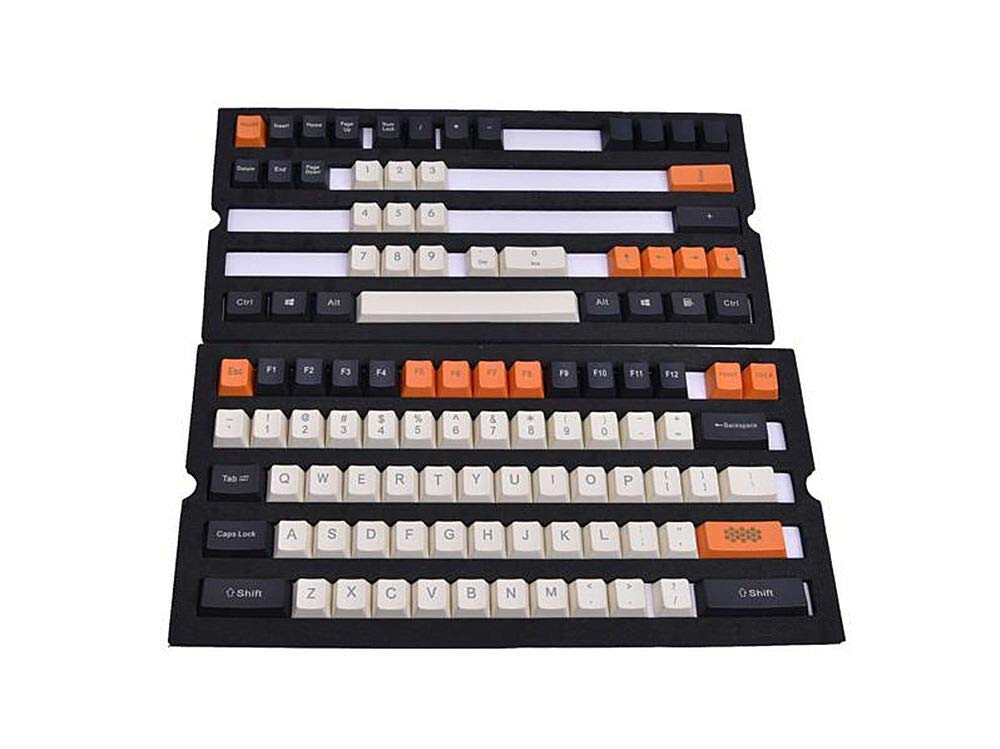 104/108/127/146 Keys Big Carbon Edition Keycap Keycaps Key Cap Thick PBT OEM for Cherry MX Mechanical Gaming Keyboard (108 Keys)