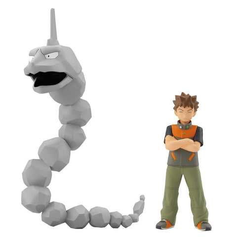 Bandai Shokugan Pokemon Scale World Kanto Region Brock & Onix Set