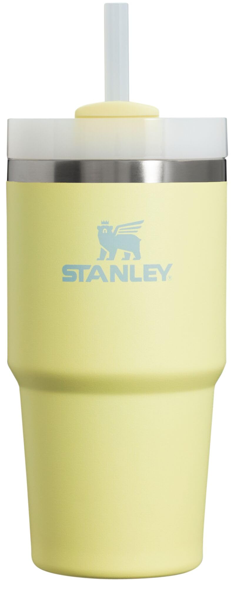 STANLEY Quencher H2.0 FlowState Stainless Steel Vacuum Insulated Tumbler with Lid and Straw for Water, Iced Tea or Coffee, Smoothie and More, Pomelo, 20oz