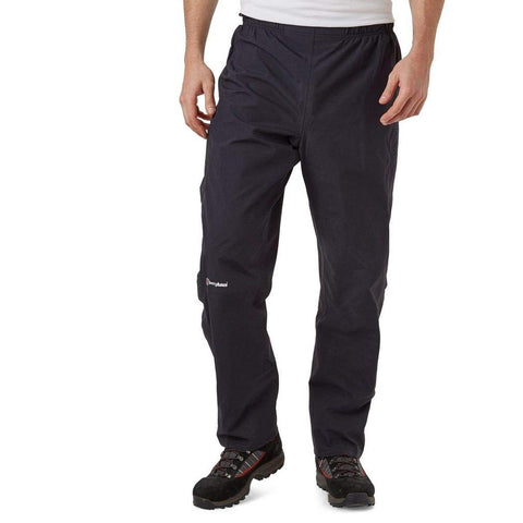 Berghaus Men's Hillwalker Gore-Tex Waterproof Trousers, Durable, Comfortable Rain Pants, Black, M Regular (31 Inches)
