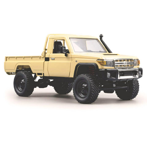 HLSFWDRIVE RC Crawler 1/12 RC Truck Pickup Toyota LC79 RC Rock Crawler 4x4 Offroad RTR 2.4Ghz All Terrain with 280 Brushed Motor Proportional Throttle Steering for Adult MN-82