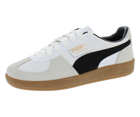 PUMA Palermo Unisex Sneakers, White-Vapor Gray-Gum, 14.5 US Women/13 US Men