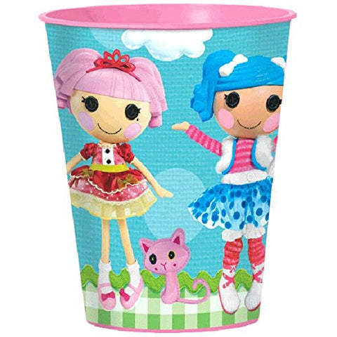 Adorable Lalaloopsy Birthday Party Plastic Favour Cup (1 Piece), Blue/Pink, 16 oz..