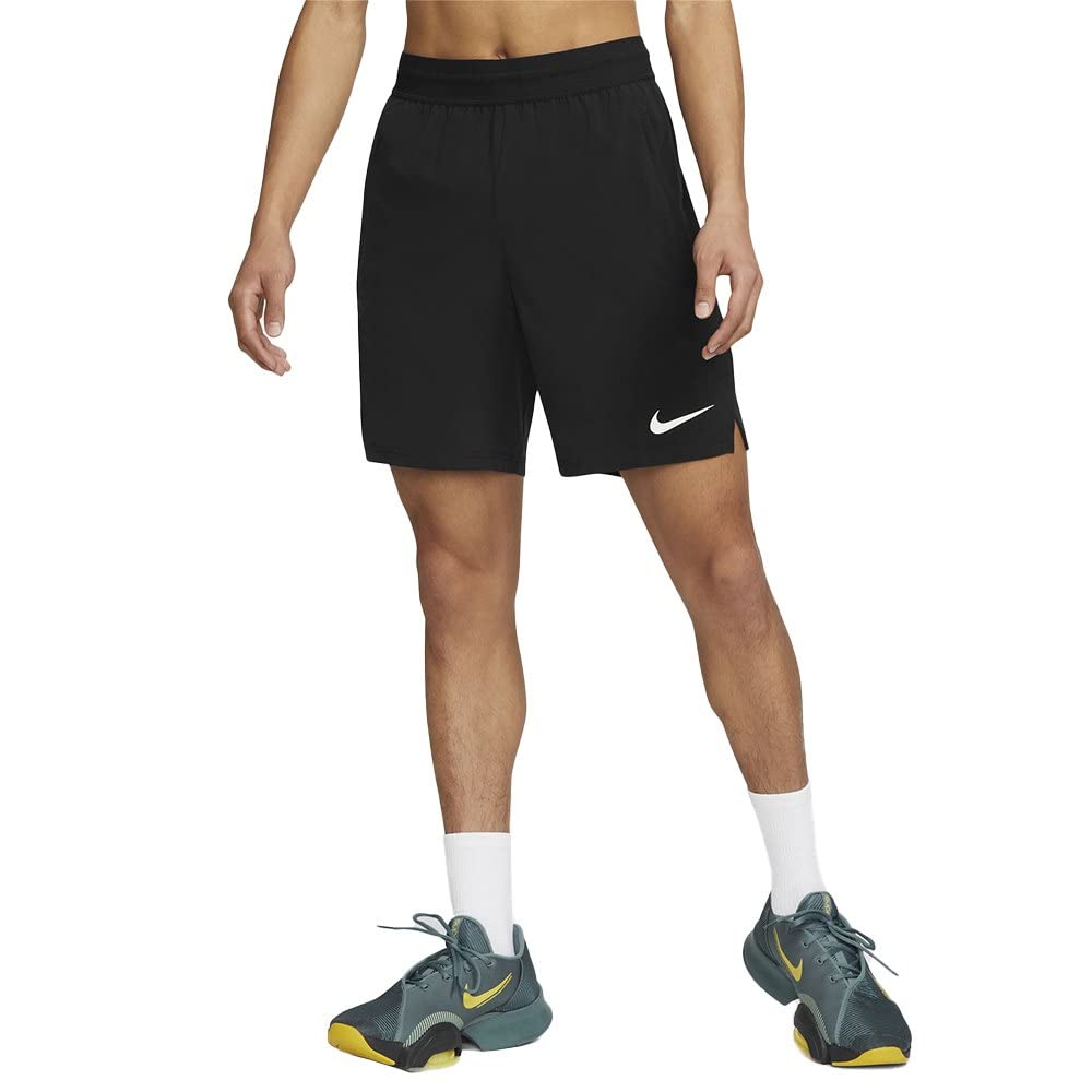 Nike Pro Dri-FIT Flex Vent Max Men's 8" Training Shorts (as1, Alpha, m, Regular, Regular, Black/White)