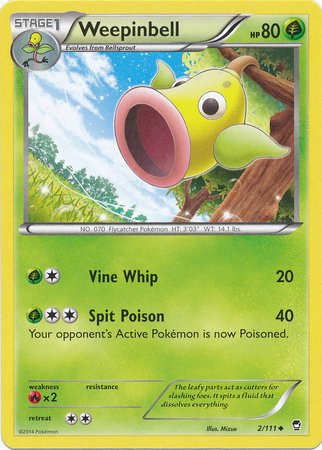 Pokemon - Weepinbell (2/111) - XY Furious Fists