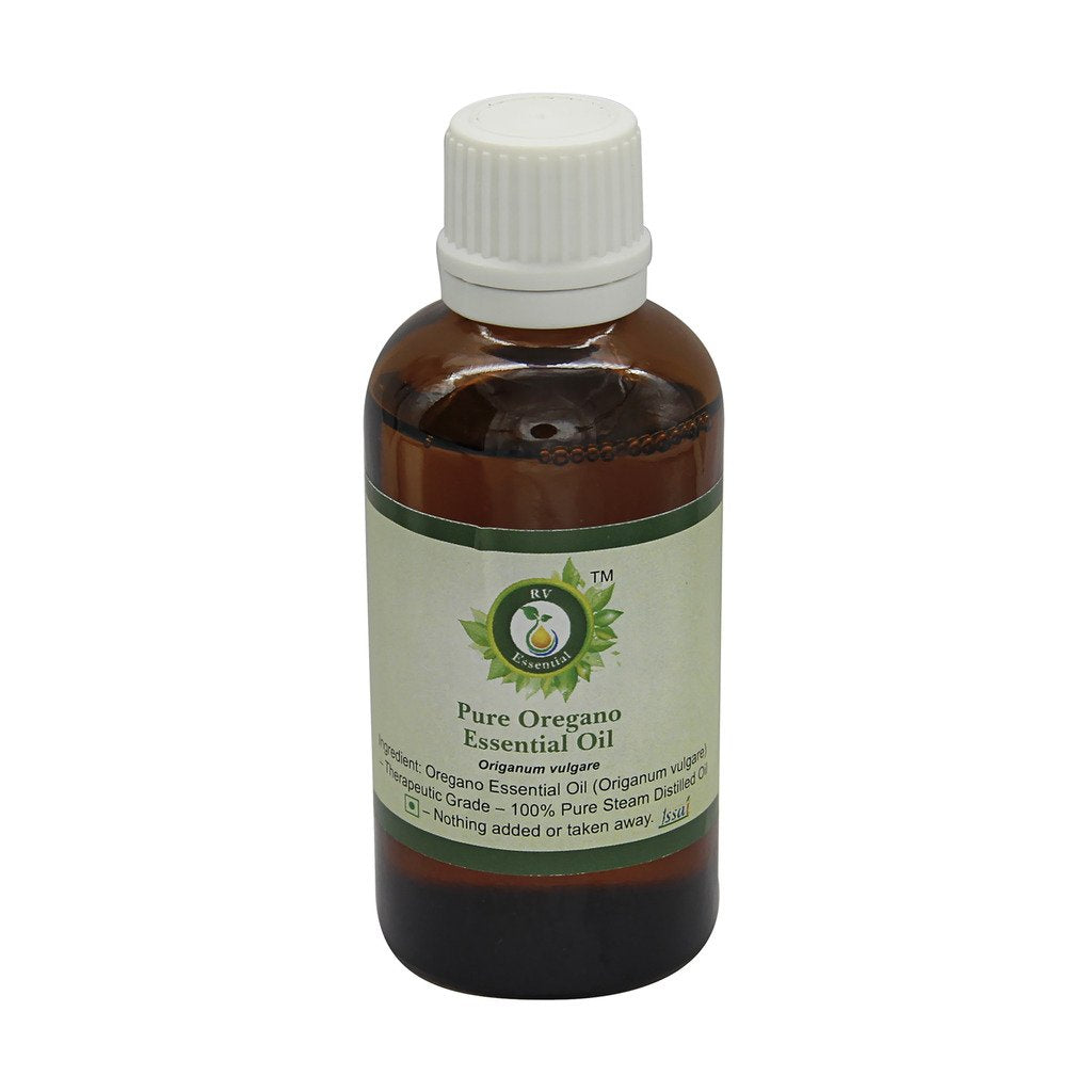 R V Essential Pure Oregano Essential Oil 30ml (1.01oz)- Origanum Vulgare (100% Pure and Natural Therapeutic Grade)