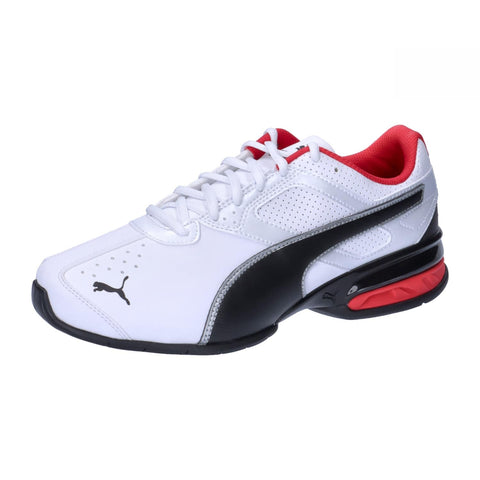 Puma Men's Technical Sport Shoe Road Running White Black Silver, 8.5