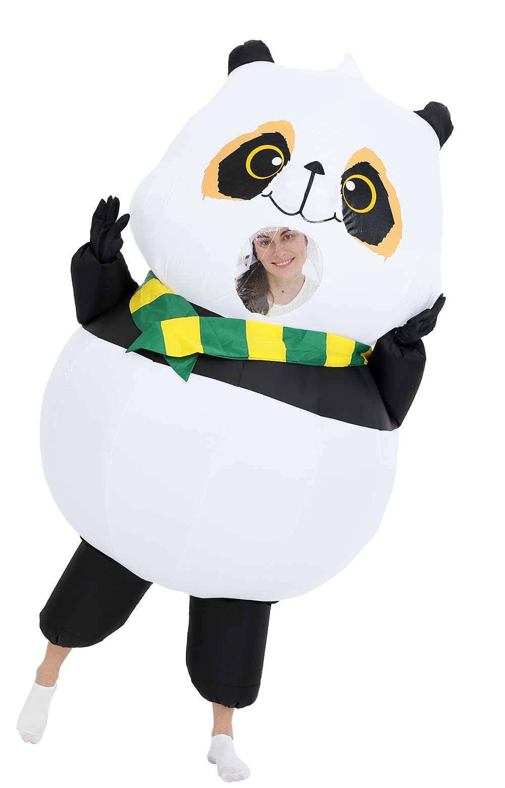 GOPRIME Panda Costume, Adult Size, Inflatable, Lightweight, for fun, Party