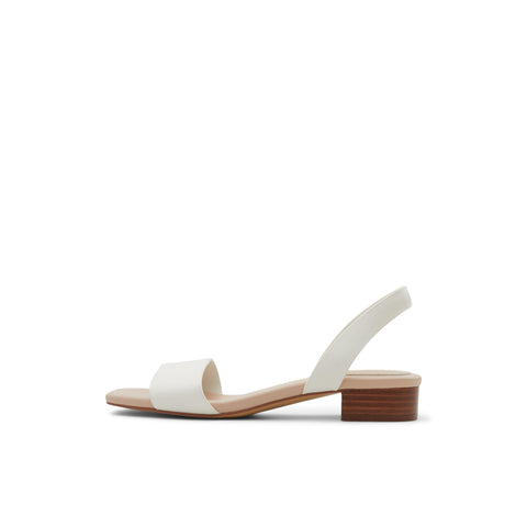 ALDO Women's Dorenna Heeled Sandal, White, 8